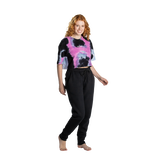 🎁 CAMISETA CROPPED TIE DIE MANGA CURTA (100% off)