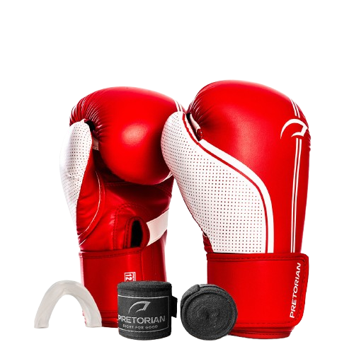 KIT LUVA DE BOXE E MUAY THAI FIRST FX1