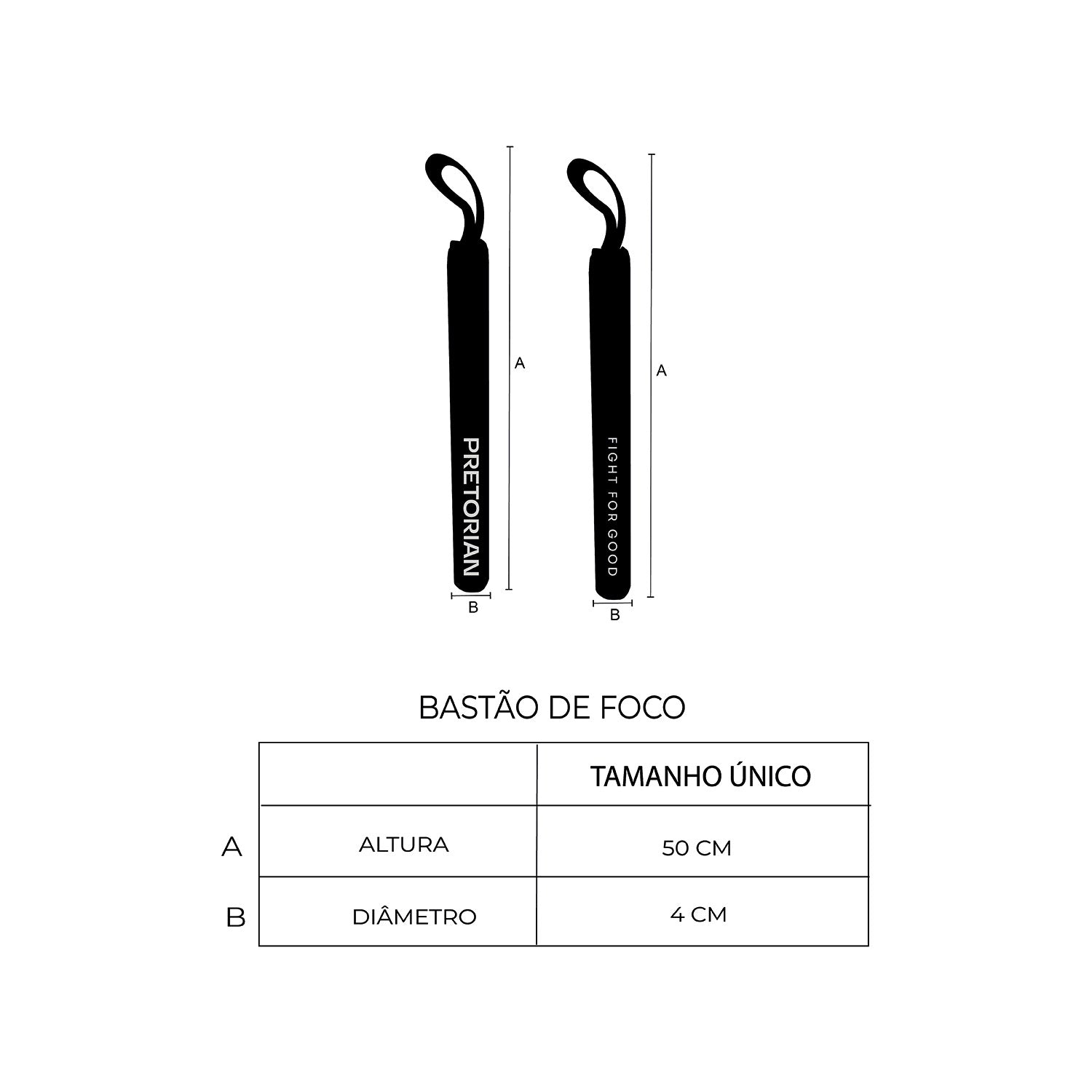 Bastão de Foco Gym Pretorian