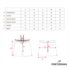 BERMUDA DE TREINO PRETORIAN