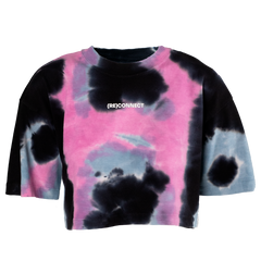 Camiseta cropped manga curta Tie Dye Pretorian