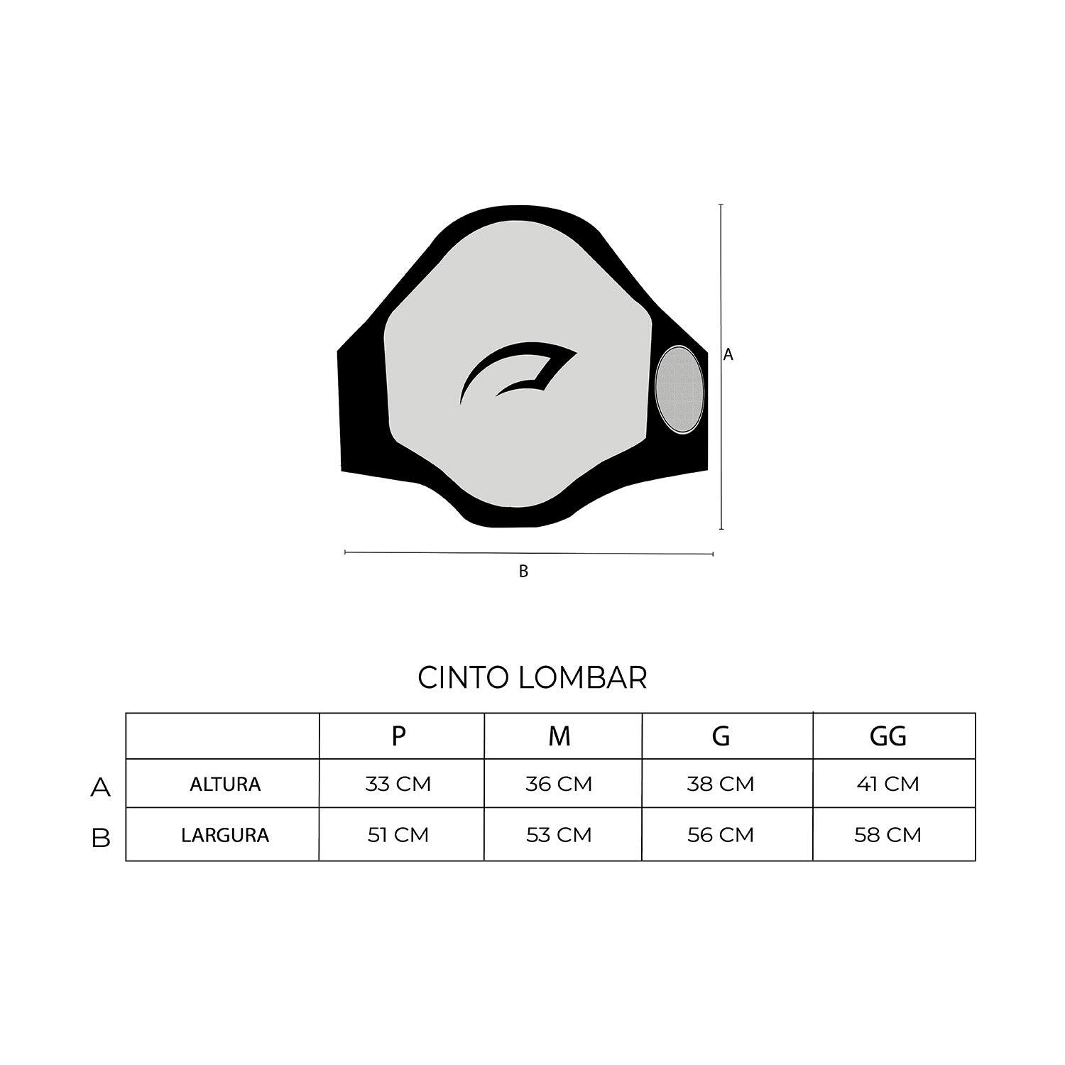 Cinto Lombar Gym Pretorian