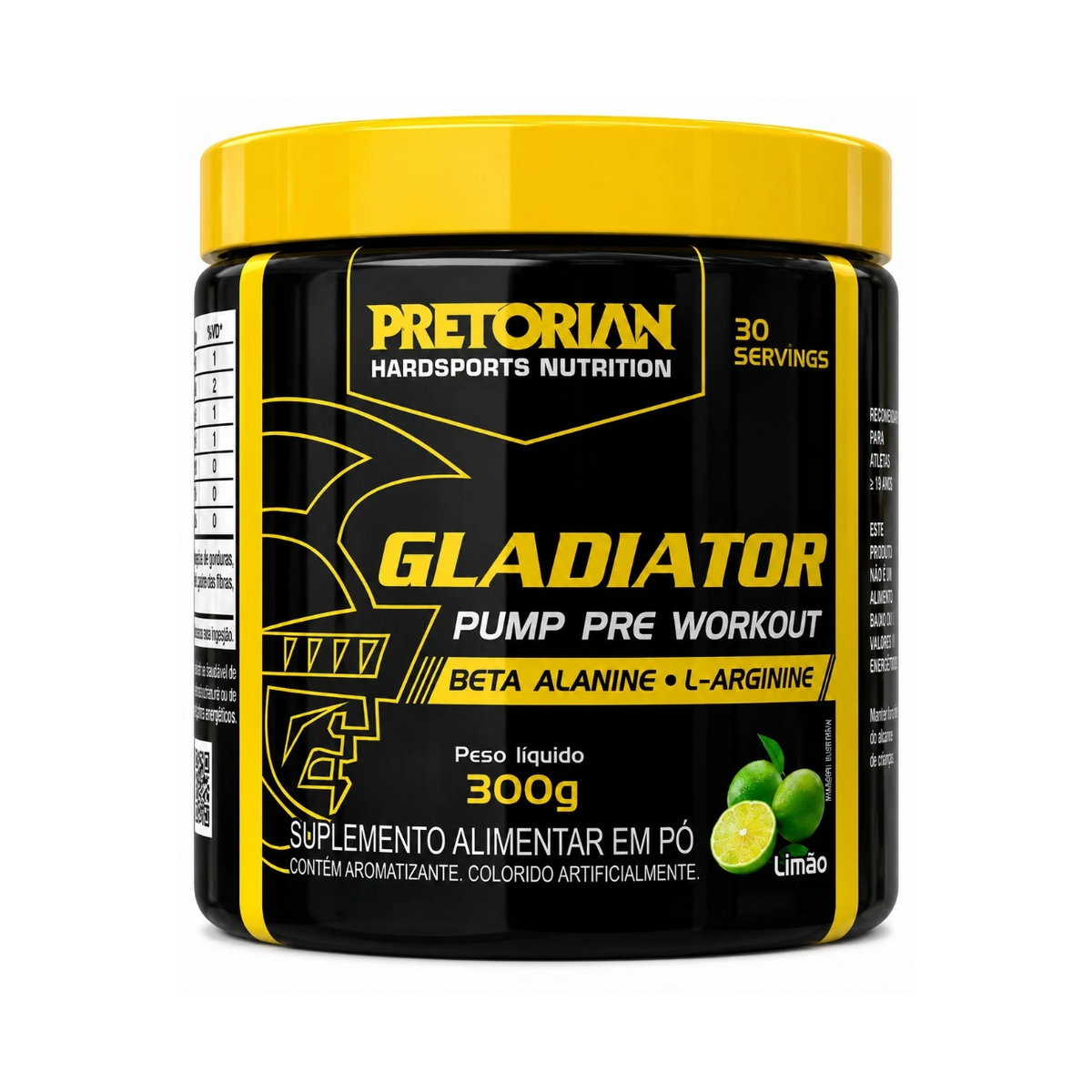 PRÉ TREINO GLADIATOR 300GR - PRETORIAN