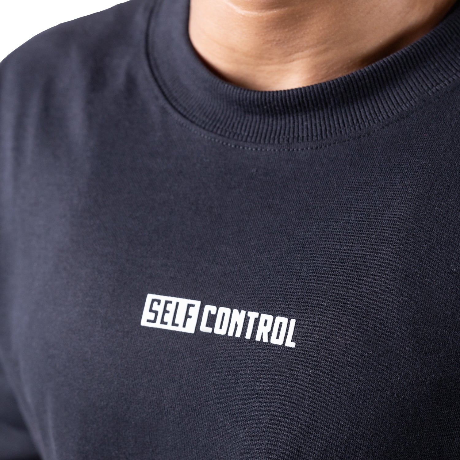 Camiseta cropped manga curta Self control Pretorian