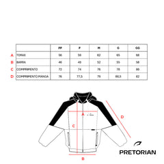 JAQUETA PRETO/VERDE MILITAR PRETORIAN