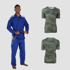 Kit Kimono de Jiu-Jitsu Elite Unissex 450 + Rash Guard