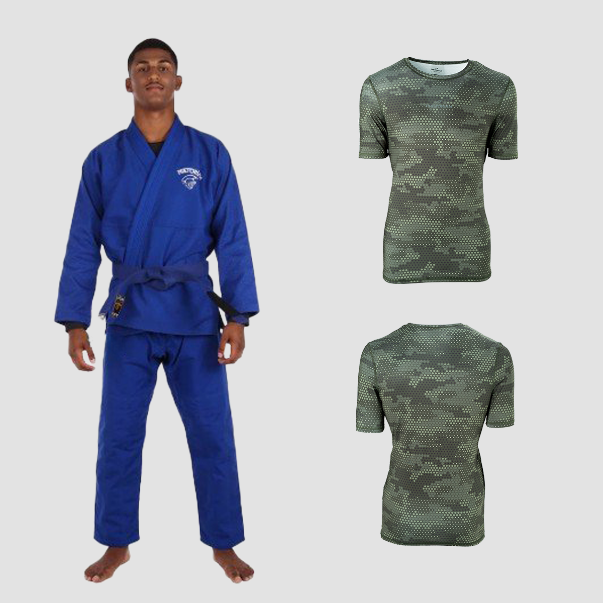 Kit Kimono de Jiu Jitsu First 350 Unissex + Rash Guard