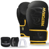 Kit Luva de Boxe e Muay Thai First FX2 Pretorian Com Bandagem e Protetor Bucal