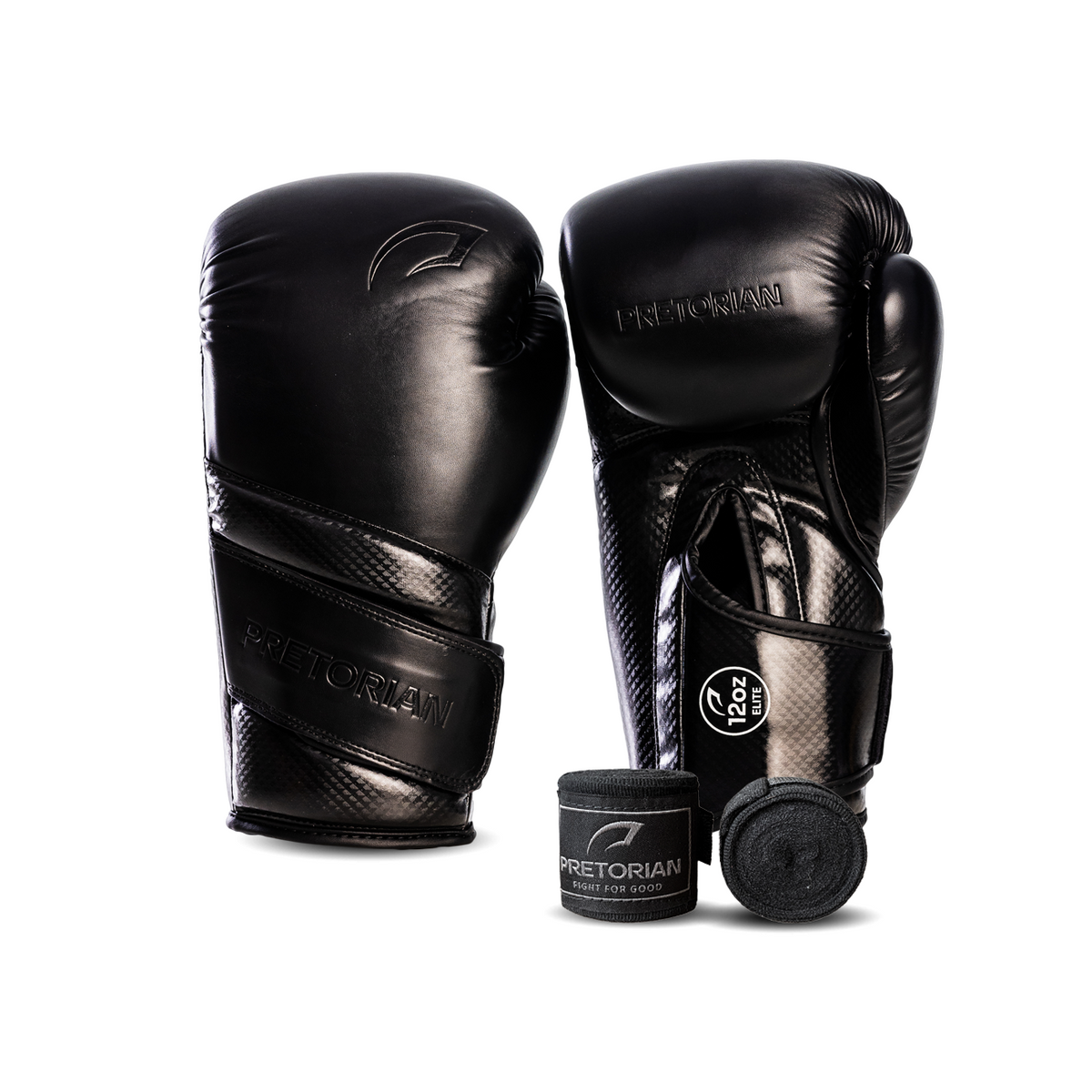 KIT LUVA DE BOXE E MUAY THAI ELITE - PRETORIAN