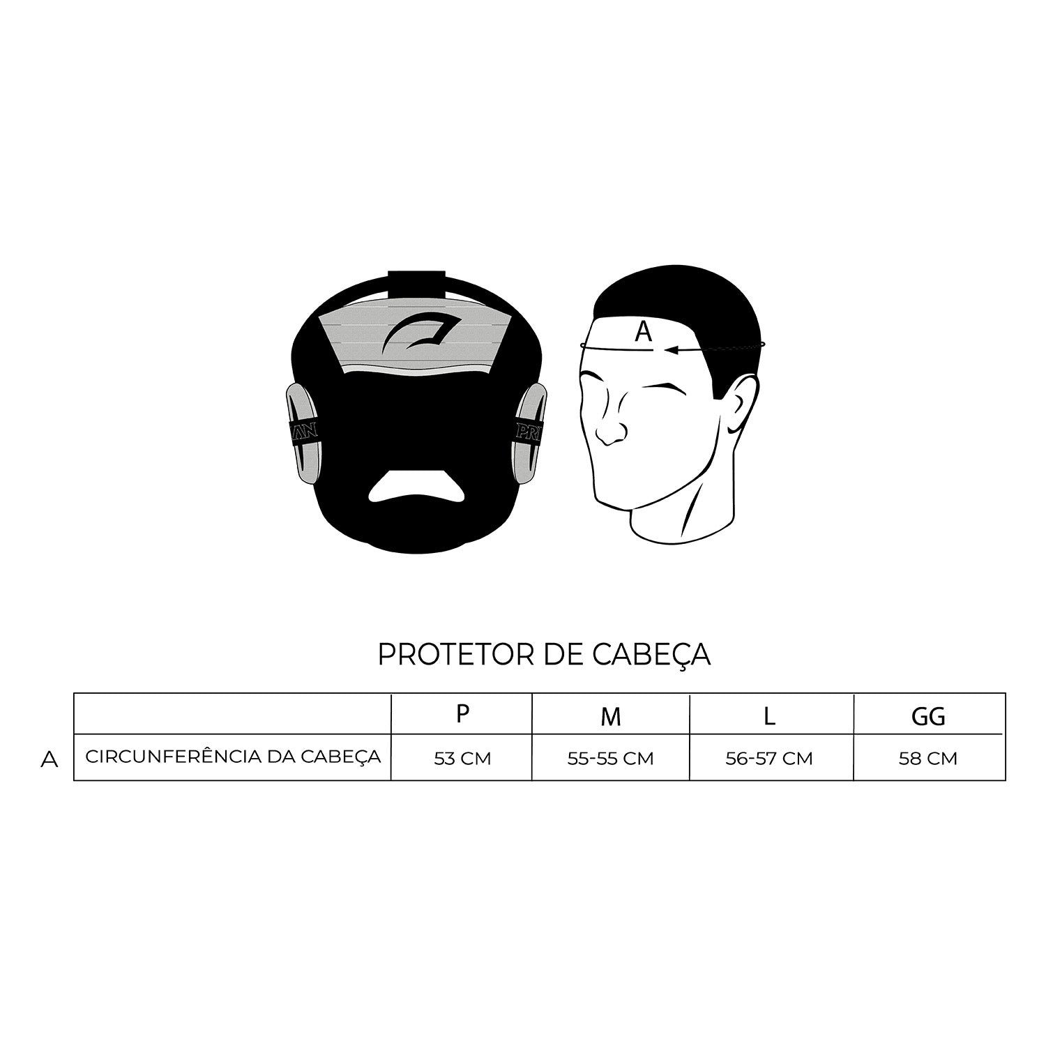 Protetor de Cabeça Gym Unissex Pretorian
