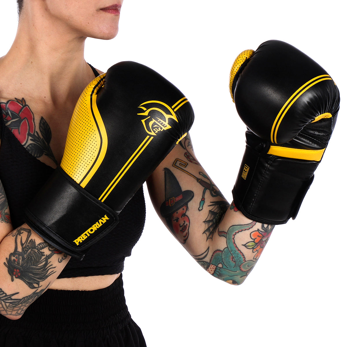 Kit Luva de Boxe e Muay Thai First FX1 Pretorian