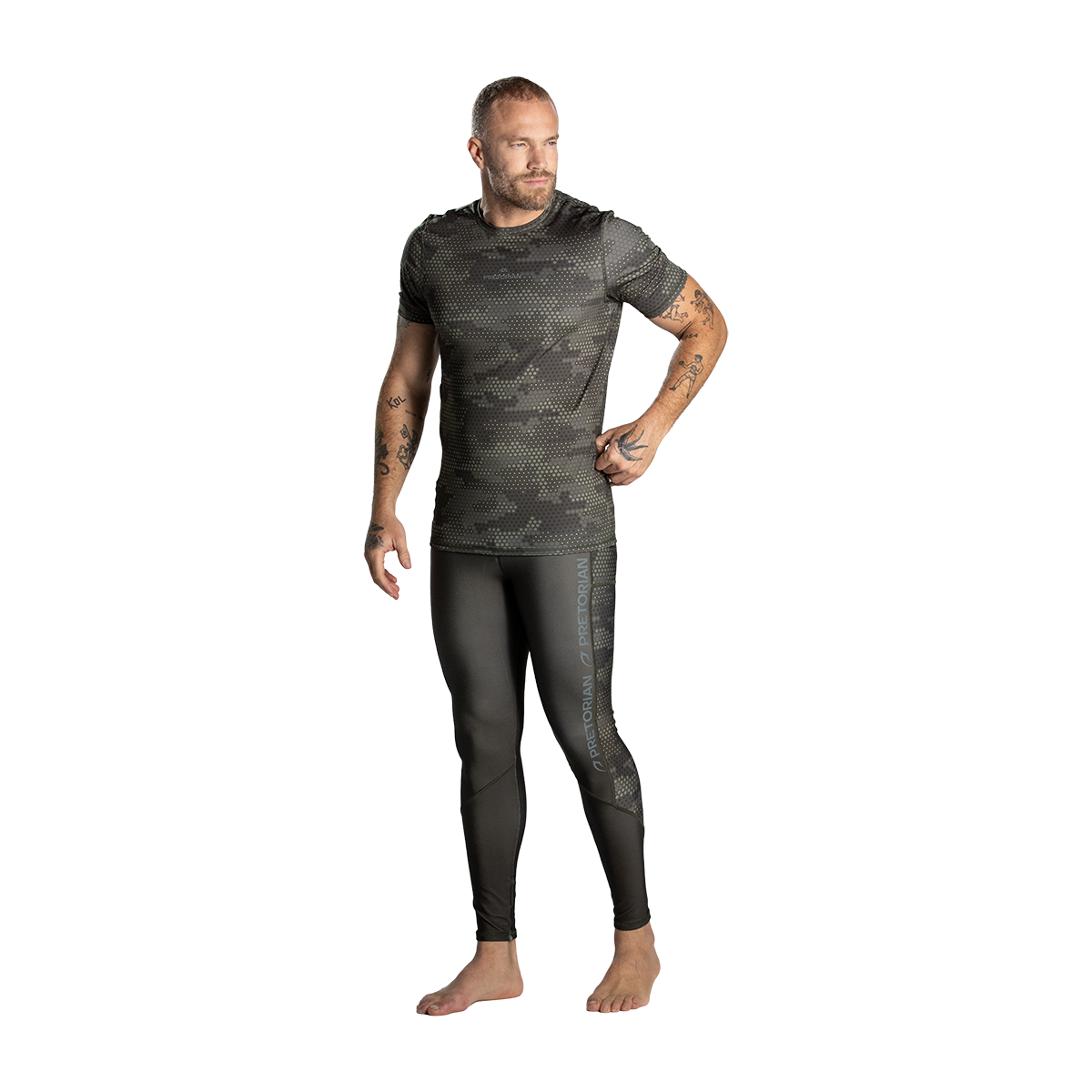 Rashguard manga curta compressão Pretorian