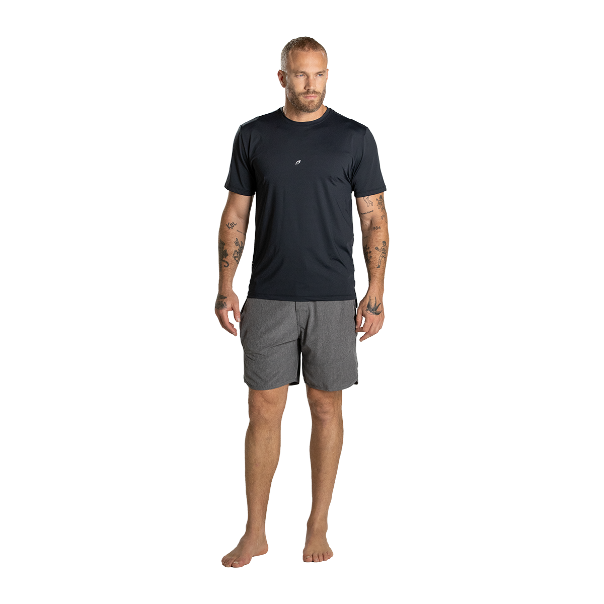 Camiseta manga curta fitness Pretorian basic