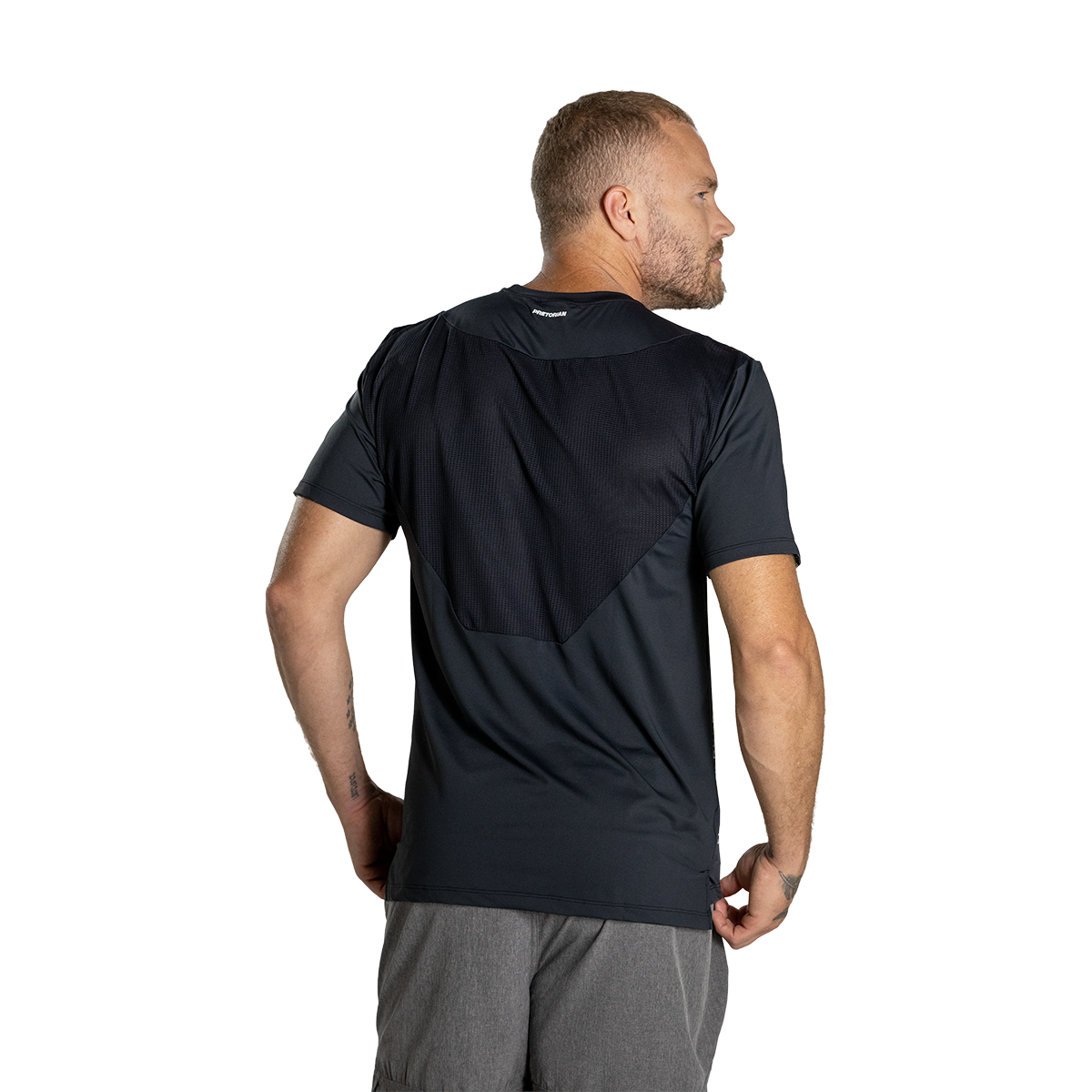 Camiseta manga curta fitness Pretorian basic