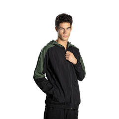 Jaqueta Preto/verde Militar Pretorian