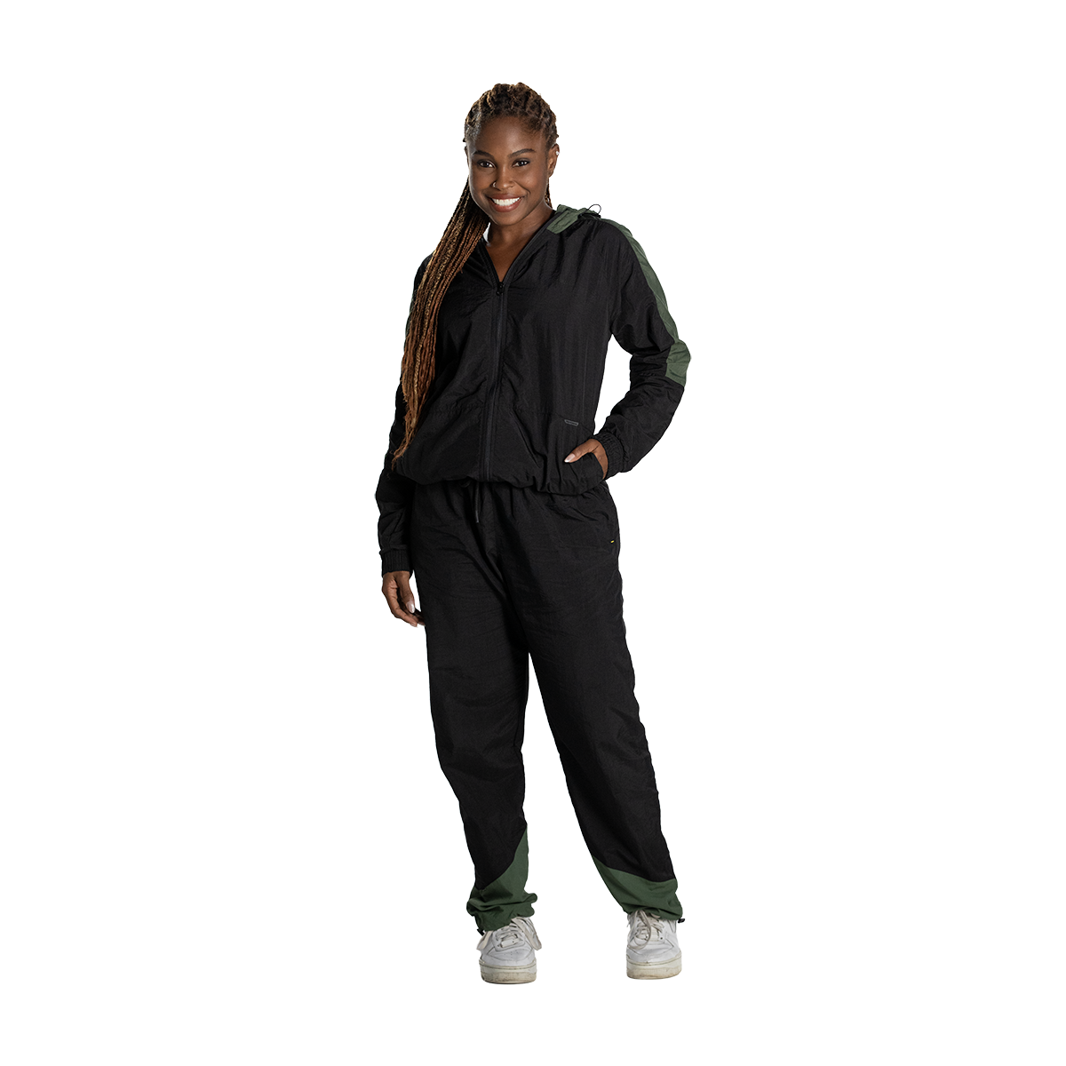 Jaqueta Preto/verde Militar Pretorian
