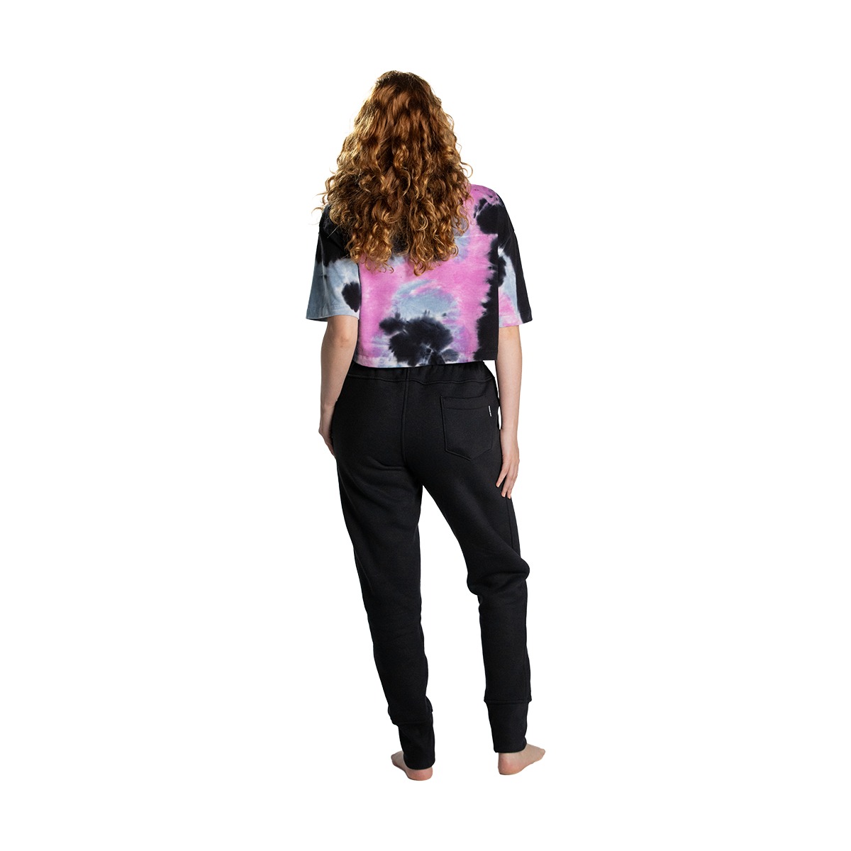 Camiseta cropped manga curta Tie Dye Pretorian