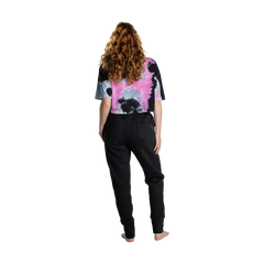 Camiseta cropped manga curta Tie Dye Pretorian