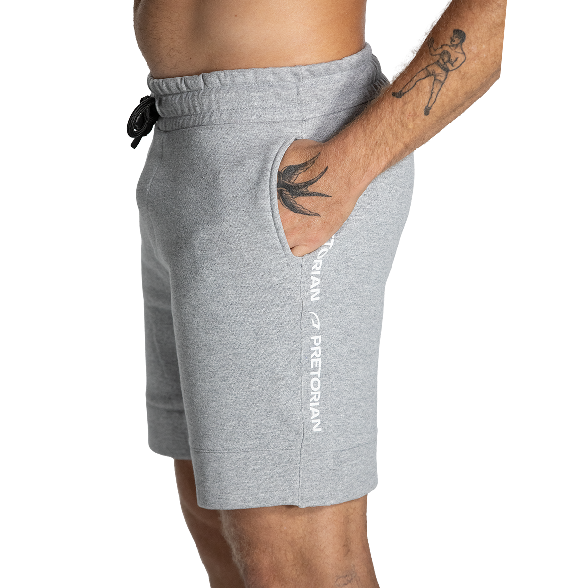 SHORT MOLETOM CONFORT MESCLA PRETORIAN