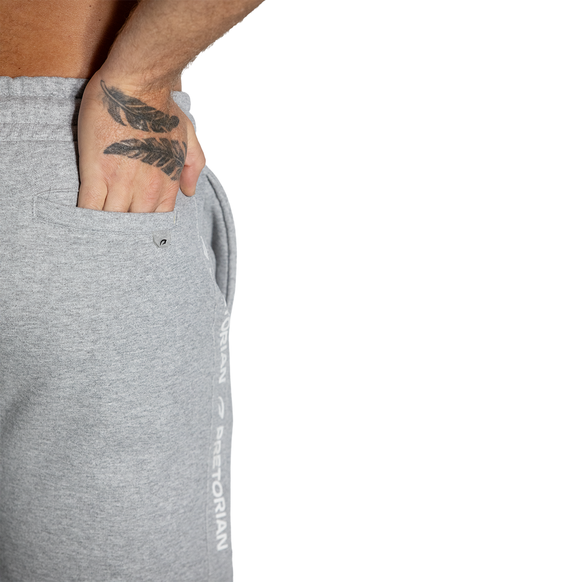 SHORT MOLETOM CONFORT MESCLA PRETORIAN