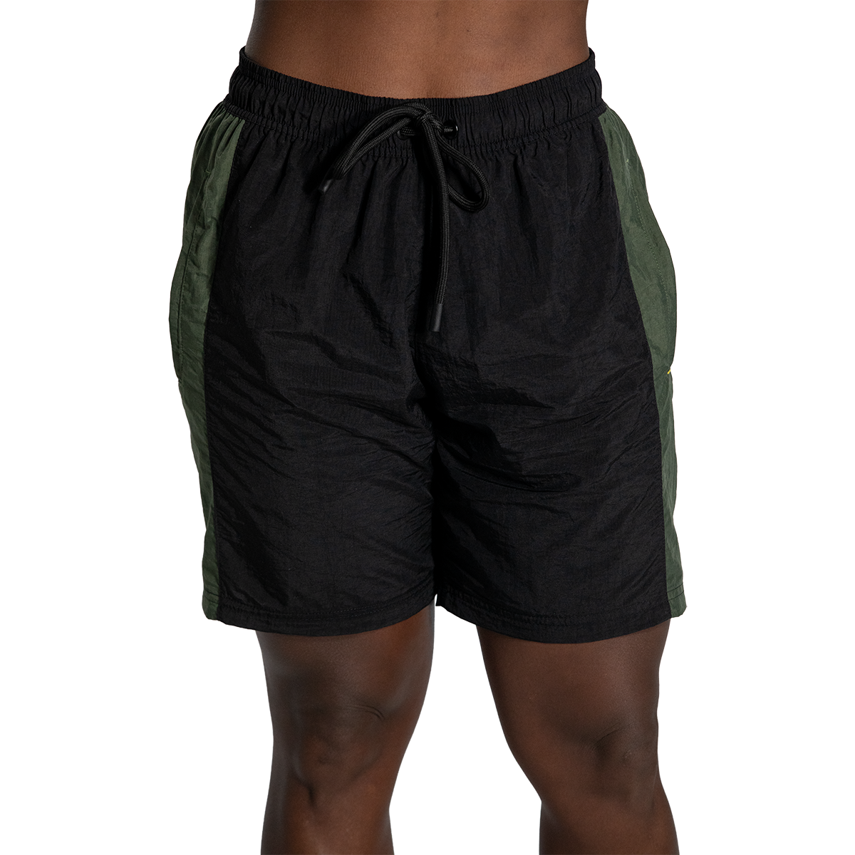 Shorts Tech Preto/verde Militar Pretorian