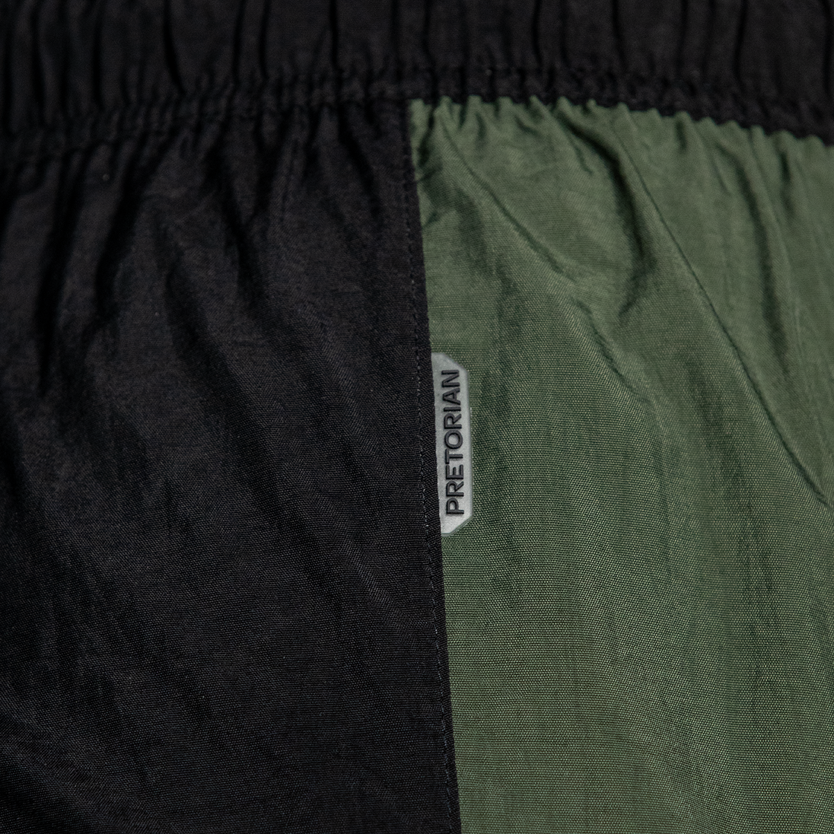 Shorts Tech Preto/verde Militar Pretorian