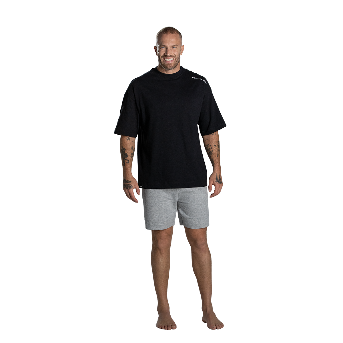 CAMISETA FIGHT FOR GOOD MANGA CURTA OVERSIZED