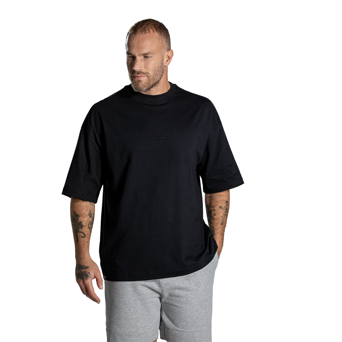 CAMISETA CLASSIC MANGA CURTA OVERSIZED PRETORIAN