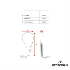 RAQUETE TAEKONDO E KARATÊ GYM PRETORIAN
