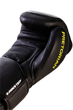 LUVA DE BOXE E MUAY THAI G-FORCE EM COURO PRETORIAN