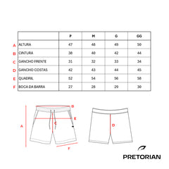 SHORT MOLETOM BOLSO EMBUTIDO PRETORIAN