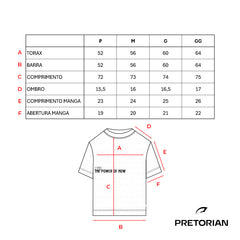 CAMISETA LIVE MANGA CURTA UNISSEX PRETORIAN