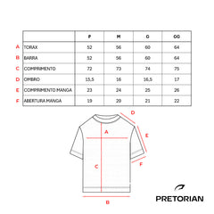 CAMISETA BECOME MANGA CURTA PRETORIAN