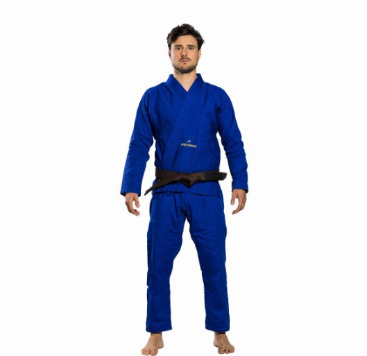 Kit Kimono Jiu-Jitsu First Fight for Good 350g - Azul e Preto + Rash Guard
