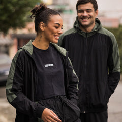 Jaqueta Preto/verde Militar Pretorian