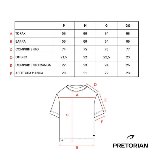 Camiseta Manga curta Oversized  Pretorian Fight for Good