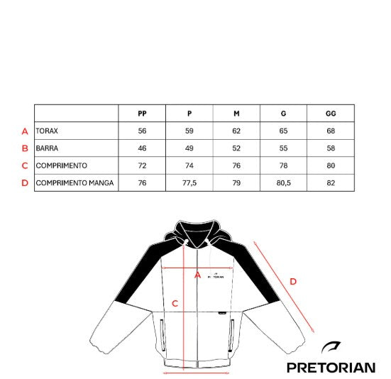 Jaqueta Preto/verde Militar Pretorian