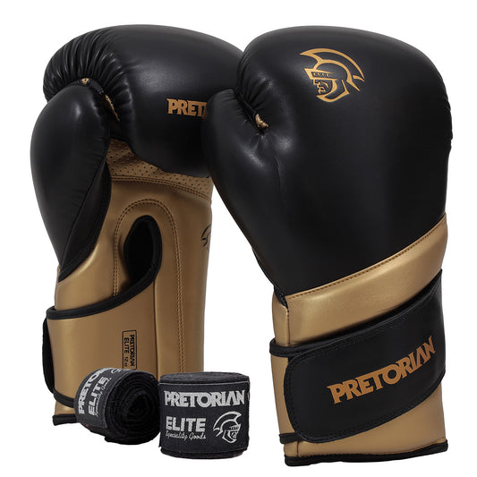 Kit Luva de Boxe e Muay Thai Elite Pretorian 1200