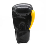 Luva Boxe/muay Thai Pretorian Black Line Amarelo