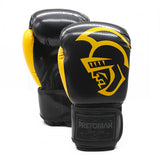 Luva Boxe/muay Thai Pretorian Black Line Amarelo