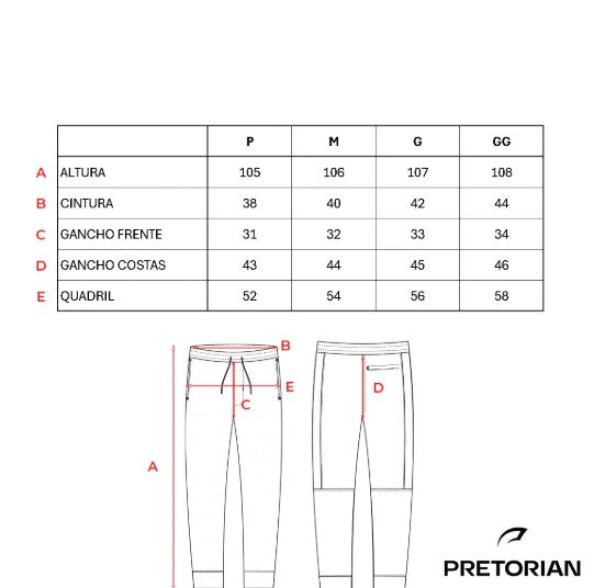 Calça Moletom Casual Pretorian