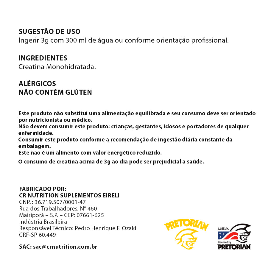 Creatina Power Rush 300g Pretorian